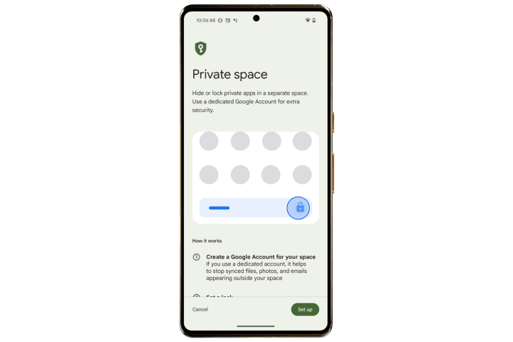 Private Space for Sensitive Apps Android 15 Features